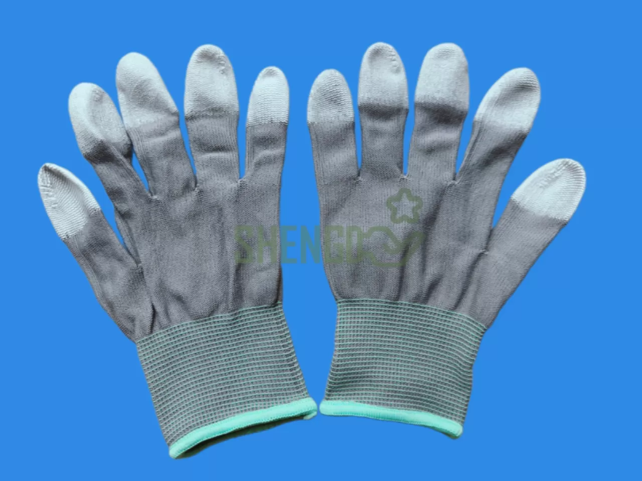 GĂNG TAY PHỦ PU NGÓN XÁM