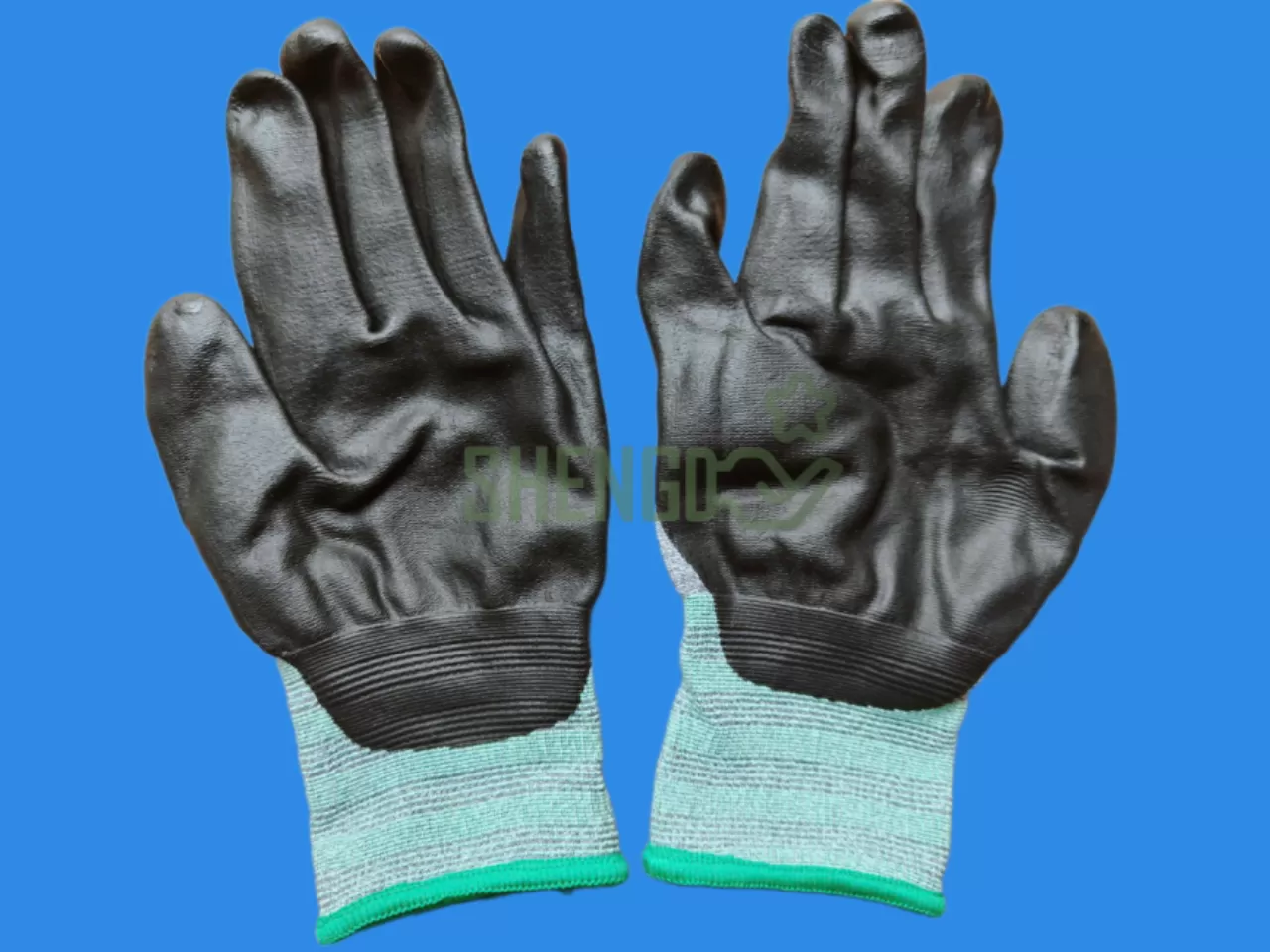 GĂNG TAY PHỦ NITRILE XỐP LÒNG BÀN TAY MÀU ĐEN