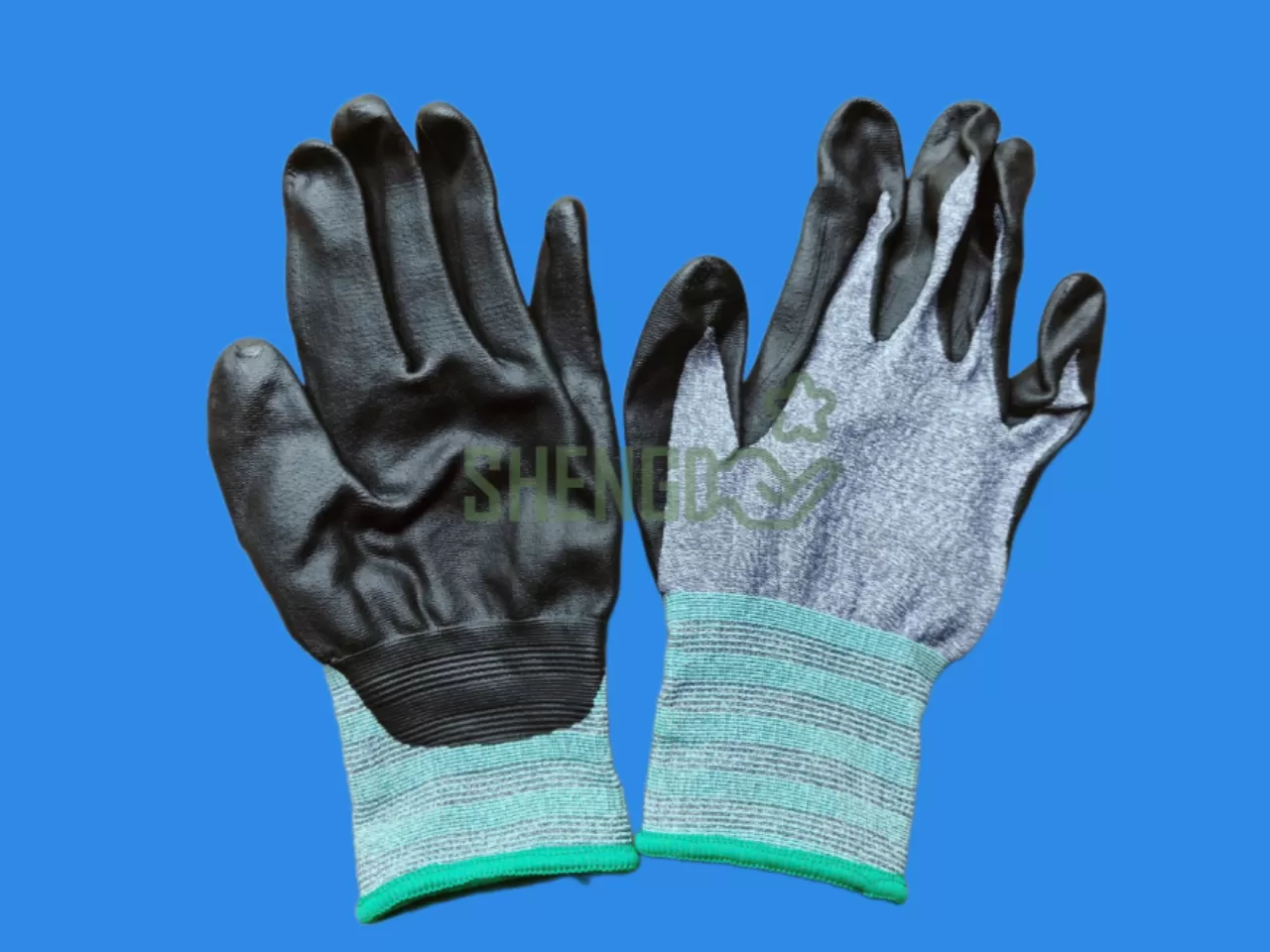 GĂNG TAY PHỦ NITRILE XỐP LÒNG BÀN TAY MÀU ĐEN